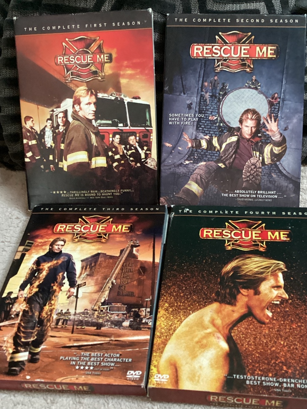 TV series Rescue Me Seasons 1,2,3 and 4 DVD complete Box Sets